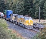 UP 5711 Leads A Westbound Stack towards Portland,  Oregon on Her First Revenue Run Westbound 